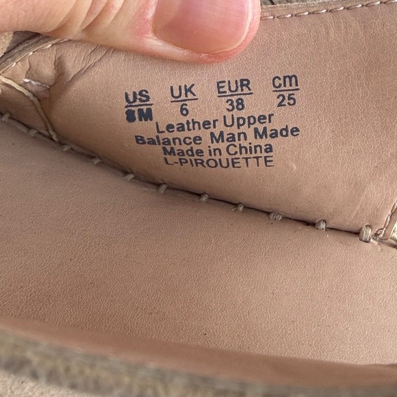 Franco Sarto Pirouette Wedge Sandals 8M Tan Suede Bow Espadrille Slingback - Picture 9 of 9